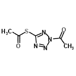CAS 登录号：153628-21-8， S-(2-乙酰基-2H-四唑-5-基)硫代乙酸酯