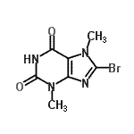 CAS#: 15371-15-0, 8-Bromo-3,7-Dimethyl-3,7-Dihydro-1H-Purine-2,6-Dione