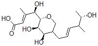CAS 登录号：153715-18-5， (E,4R)-4-[(2S,3R,4R)-3,4-二羟基-5-[(E,5S)-5-羟基-4-甲基己-2-烯基]四氢吡喃-2-基]-4-羟基-3-甲基丁-2-烯酸