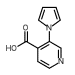 CAS 登录号：153716-51-9， 3-(1H-吡咯-1-基)异烟酸