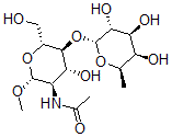 CAS 登录号：153756-68-4， N-[(2R,3R,4R,5S,6R)-4-羟基-6-(羟基甲基)-2-甲氧基-5-[(2R,3R,4S,5R,6R)-3,4,5-三羟基-6-甲基四氢吡喃-2-基]氧基四氢吡喃-3-基]乙酰胺