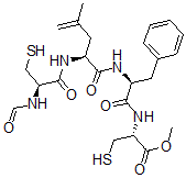 CAS 登录号：153824-53-4， (2R)-2-[[(2S)-2-[[(2S)-2-[[(2R)-2-甲酰氨基-3-硫基丙酰]氨基]-4-甲基戊-4-烯酰基]氨基]-3-苯基丙酰基]氨基]-3-巯基丙酸甲酯