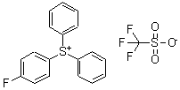 CAS 登录号：154093-57-9， (4-氟苯基)(二苯基)锍三氟甲烷磺酸盐