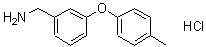 CAS 登录号：154108-16-4， 1-[3-(4-甲基苯氧基)苯基]甲胺盐酸盐(1:1)