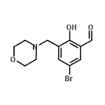 CAS 登录号：154198-11-5， 5-溴-2-羟基-3-(4-吗啉基甲基)苯甲醛