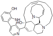 CAS#: 154466-37-2, (1R-(1R*,9Z,13S*,13aR*,20aR*,21aR*))-2,3,5,6,7,8,11,12,15,16,17,18,20a,21-Tetradecahydro-24-(8-Hydroxy-9H-Pyrido(3,4-b)Indol-1-Yl)-1,13-Etheno-4,21a-Methano-1H-Azocino(1',2':1,5)Pyrrolo(3,2-E)Azacyclopentadecin-13(13aH)-Ol