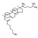 CAS 登录号：15455-79-5， 胆甾-5-烯-3-基戊基碳酸酯