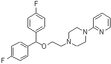 CAS#: 154558-38-0, 1-{2-[Bis(4-Fluorophenyl)Methoxy]Ethyl}-4-(2-Pyridinyl)Piperazine