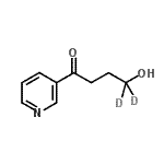 CAS#: 154603-21-1, 4-Hydroxy-1-(3-Pyridinyl)-1-(4,4-<Sup>2</Sup>H<Sub>2</Sub>)Butanone