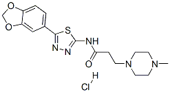 CAS#: 154663-28-2, N-[5-(1,3-Benzodioxol-5-Yl)-1,3,4-Thiadiazol-2-Yl]-3-(4-Methylpiperazin-1-Yl)Propanamide Hydrochloride