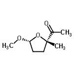 CAS 登录号：154783-50-3， 1-[(2S,5R)-5-甲氧基-2-甲基四氢-2-呋喃基]乙酮