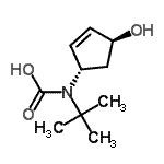 CAS#: 154802-92-3, [(1S,4S)-4-Hydroxy-2-Cyclopenten-1-Yl](2-Methyl-2-Propanyl)Carbamic Acid