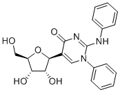 CAS 登录号：154844-26-5， 1-苯基-2-(苯基氨基)-5-D-呋喃核糖基-4(1H)-嘧啶酮