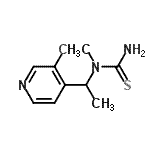 CAS 登录号：155047-55-5， 1-[1-(3-氯-4-吡啶基)乙基]-1-甲基硫脲