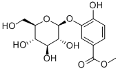 CAS 登录号：155112-92-8， 甲基4-羟基-3-[(2S,3R,4S,5S,6R)-3,4,5-三羟基-6-(羟基甲基)四氢吡喃-2-基]氧基苯甲酸酯