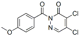 CAS 登录号：155164-68-4， 4,5-二氯-2-(4-甲氧基苯甲酰基)哒嗪-3-酮
