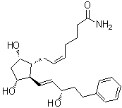CAS 登录号：155205-89-3， (5Z)-7-{(1R,2R,3R,5S)-3,5-二羟基-2-[(3S)-3-羟基-5-苯基-1-戊烯-1-基]环戊基}-5-庚烯酰胺