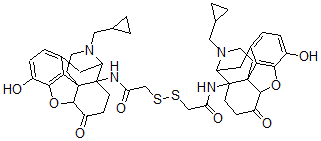 CAS 登录号：155270-53-4， 14,14'-(二硫代二((2-氧代-2,1-乙二基)亚氨基))二(7,8-二氢-N-(环丙基甲基)去甲吗啡酮)