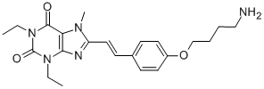 CAS#: 155272-09-6, 8-[(E)-2-[4-(4-Aminobutoxy)Phenyl]Ethenyl]-1,3-Diethyl-7-Methylpurine-2,6-Dione