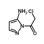 CAS 登录号：155347-68-5， 1-(5-氨基-1H-吡唑-1-基)-2-氯乙烷酮