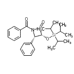 CAS 登录号：155371-59-8， (3R,4S)-1-苯甲酰基-4-苯基-3-[(三异丙基硅烷基)氧基]-2-氮杂环丁酮