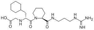 CAS#: 155415-08-0, 2-[[(2R)-3-Cyclohexyl-1-[(2S)-2-[3-(Diaminomethylideneamino)Propylcarbamoyl]Piperidin-1-Yl]-1-Oxopropan-2-Yl]Amino]Acetic Acid
