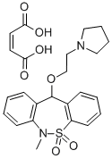 CAS#: 155444-09-0, 6,11-Dihydro-6-Methyl-11-(2-(1-Pyrrolidinyl)Ethoxy)-Dibenzo(c,f)(1,2)Thiazepine 5,5-Dioxide(Z)-2-Butenedioate (1:1)