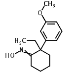 CAS 登录号：15548-02-4， 2-乙基-N-羟基-2-(3-甲氧基苯基)环己烷亚胺
