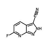 CAS#: 155601-83-5, 6-Fluoro-2H-Pyrazolo[3,4-b]Pyridine-3-Carbonitrile