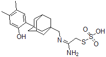 CAS#: 155622-18-7, 1-[[(1-Amino-2-Sulfosulfanylethylidene)Amino]Methyl]-3-(2-Hydroxy-4,5-Dimethylphenyl)Adamantane