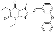CAS#: 155814-36-1, 1,3-Diethyl-7-Methyl-8-[(E)-2-[3-(Phenoxy)Phenyl]Ethenyl]Purine-2,6-Dione