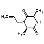 CAS 登录号：155836-80-9， (3S,6R)-1-烯丙基-3,6-二甲基-2,5-哌嗪二酮