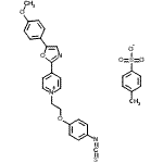 CAS 登录号：155862-93-4， 1-[2-(4-异硫氰酸基苯氧基)乙基]-4-[5-(4-甲氧基苯基)-1,3-恶唑-2-基]吡啶鎓4-甲基苯磺酸酯