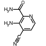 CAS 登录号：155879-89-3， 3-氨基-4-氰基-2-吡啶甲酰胺