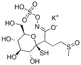 CAS 登录号：15592-34-4， 1-硫代-beta-D-吡喃葡萄糖 1-[4-(甲基亚磺酰)-N-(磺基氧基)丁烷亚氨酸酯] 单钾盐