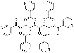 CAS#: 15596-27-7, 1,2,3,4,5,6-Hexakis-O-(3-Pyridinylcarbonyl)-D-Mannitol