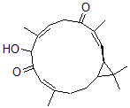 CAS#: 155969-80-5, (4Z,8Z,12Z,14R)-7-Hydroxy-4,8,12,15,15-Pentamethylbicyclo[12.1.0]Pentadeca-4,8,12-Triene-6,11-Dione