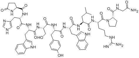 CAS 登录号：156126-74-8， 6-L-色氨酸-促黄体激素-释放因子(猪)