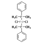 CAS#: 15616-85-0, Dichloro-Bis[Dimethyl(Phenyl)-lambda<Sup>4</Sup>-Phosphanyl]Palladium