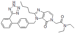 CAS#: 156222-09-2, 2-[2-Butyl-4-Oxo-3-[[4-[2-(2H-Tetrazol-5-Yl)Phenyl]Phenyl]Methyl]Imidazo[5,4-c]Pyridin-5-Yl]-N,N-Diethylacetamide