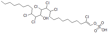 CAS#: 156281-16-2, [(Z)-2,11,12,13,15,16-Hexachloro-14-Hydroxytetracos-1-Enyl] Hydrogen Sulfate