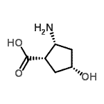 CAS 登录号：156406-08-5， (1S,2R,4R)-2-氨基-4-羟基环戊烷羧酸
