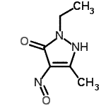 CAS 登录号：156543-41-8， 2-乙基-5-甲基-4-亚硝基-1,2-二氢-3H-吡唑-3-酮