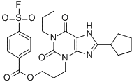 CAS#: 156547-56-7, 3-(8-Cyclopentyl-2,6-Dioxo-1-Propyl-7H-Purin-3-Yl)Propyl 4-Fluorosulfonylbenzoate