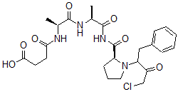 CAS#: 156616-24-9, 4-[[(2S)-1-[[(2S)-1-[[(2S)-1-(4-Chloro-3-Oxo-1-Phenylbutan-2-Yl)Pyrrolidine-2-Carbonyl]Amino]-1-Oxopropan-2-Yl]Amino]-1-Oxopropan-2-Yl]Amino]-4-Oxobutanoic Acid