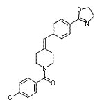 CAS#: 156635-05-1, (4-Chlorophenyl){4-[4-(4,5-Dihydro-1,3-Oxazol-2-Yl)Benzylidene]-1-Piperidinyl}Methanone