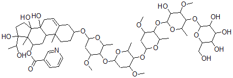 CAS 登录号：156891-23-5， Hainaneoside A