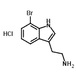 CAS 登录号：156941-60-5， 2-(7-溴-1H-吲哚-3-基)乙胺盐酸盐(1:1)
