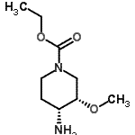 CAS 登录号：156970-97-7， 乙基(3S,4R)-4-氨基-3-甲氧基-1-哌啶羧酸酯