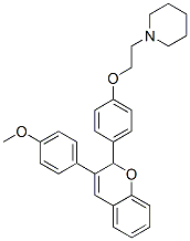 CAS 登录号：157173-60-9， 1-[2-[4-[3-(4-甲氧基苯基)-2H-苯并吡喃-2-基]苯氧基]乙基]哌啶